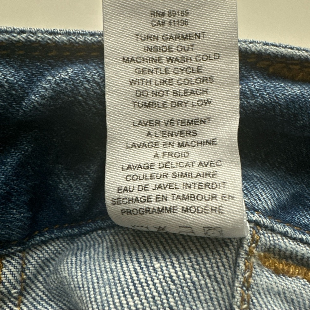 DEREK LAM 10 CROSBY Denim Womens Sz 27 Med Wash High Rise Double Button … - Picture 16 of 16